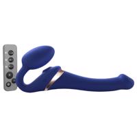 Strap-on-me S - připínací, vzduchový masážní vibrátor - (modrý)