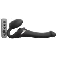 Strap-on-me S - připínací, vzduchový vibrátor - (černý)