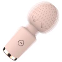 Sunfo Strawberry - vodotěsný mini vibrátor masér (růžový)