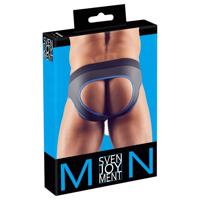 Svenjoyment - otevřený jock spodní prádlo (černá-modrá) - M