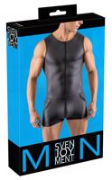 Svenjoyment - pánská krátká kombinéza bez rukávů (černá) - 2XL