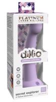 Tajemný průzkumník - přísavný dildo (17 cm) - fialový