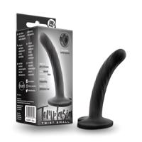 Temptasia Twist Small - přísavkový, zkroucený dildo (černý)