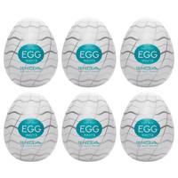 TENGA Egg Wavy II - vlnité vajíčko pro rozkoš (6 ks)