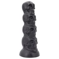 Toppedmonster - lebka dildo - 22 cm (černé)