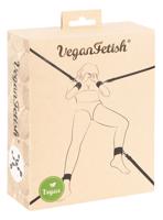 Vegan Fetish - černá sada pout k posteli