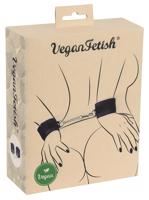 Veganská pouta na zápěstí s krátkým řetízkem (černá)