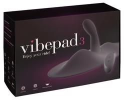 VibePad 3 - nabíjecí, rádiový G-bodový polštářový vibrátor (černý)