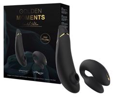 Womanizer Golden Moments 2 - Klitorální a párový vibrátor (černý)