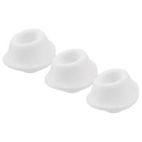 Womanizer Premium M - náhradní sací nástavec sada - bílá (3 ks)