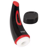 WYNE 03 - dobíjecí, vibrační-sací masturbátor (černý)