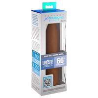 X-TENSION Elite - přizpůsobivý otevřený návlek na penis (tmavý přírodní)