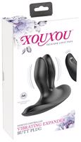 XOUXOU - černý, dobíjecí duo anální vibrátor