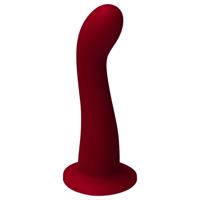 Ylva &amp; Dite Swan - červené G-bod dildo s přísavkou