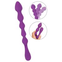 You2Toys - Flexibilní anál dildo s kuličkami - fialové