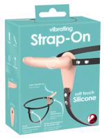 You2Toys - Nabíjecí strap-on vibrátor (přírodní)