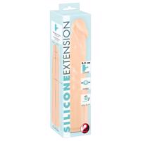 You2Toys - Silikonový prodlužovací návlek na penis 19 cm - přirozený