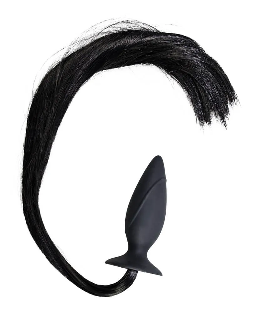 You2Toys - WILD Pony - Black Anal Plug with Tail