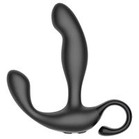 Zábavný prstový rádiový vibrátor na prostatu (černý)