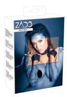 ZADO - kožený náhrdelník s pouty (černá)